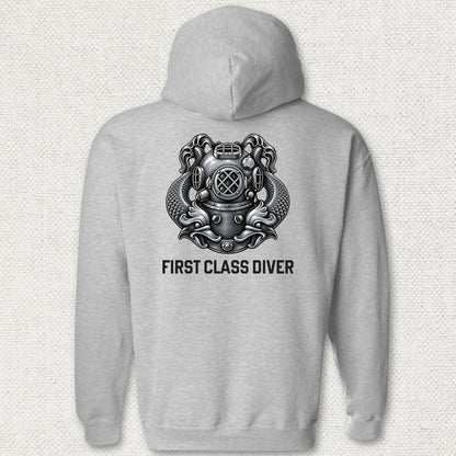 First Class Diver Hoodie - Sport Grey