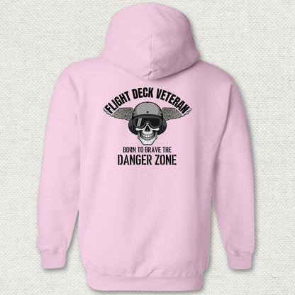 Flight Deck Veteran - Danger Zone Hoodie - Pink