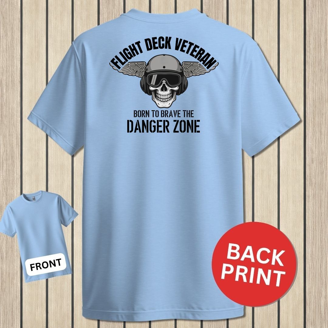Flight Deck Veteran - Danger Zone - Light Blue