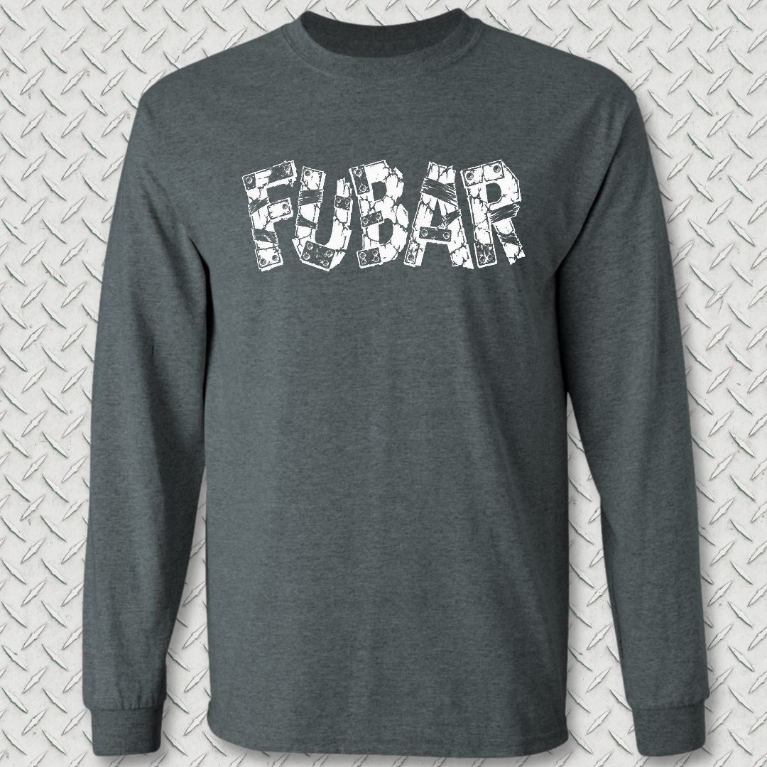 FUBAR'd FUBAR Long Sleeve Tee - Dark Heather