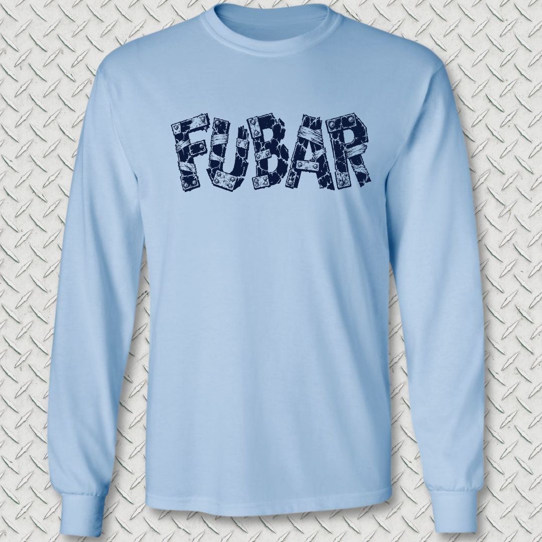 FUBAR'd FUBAR Long Sleeve Tee - Light Blue