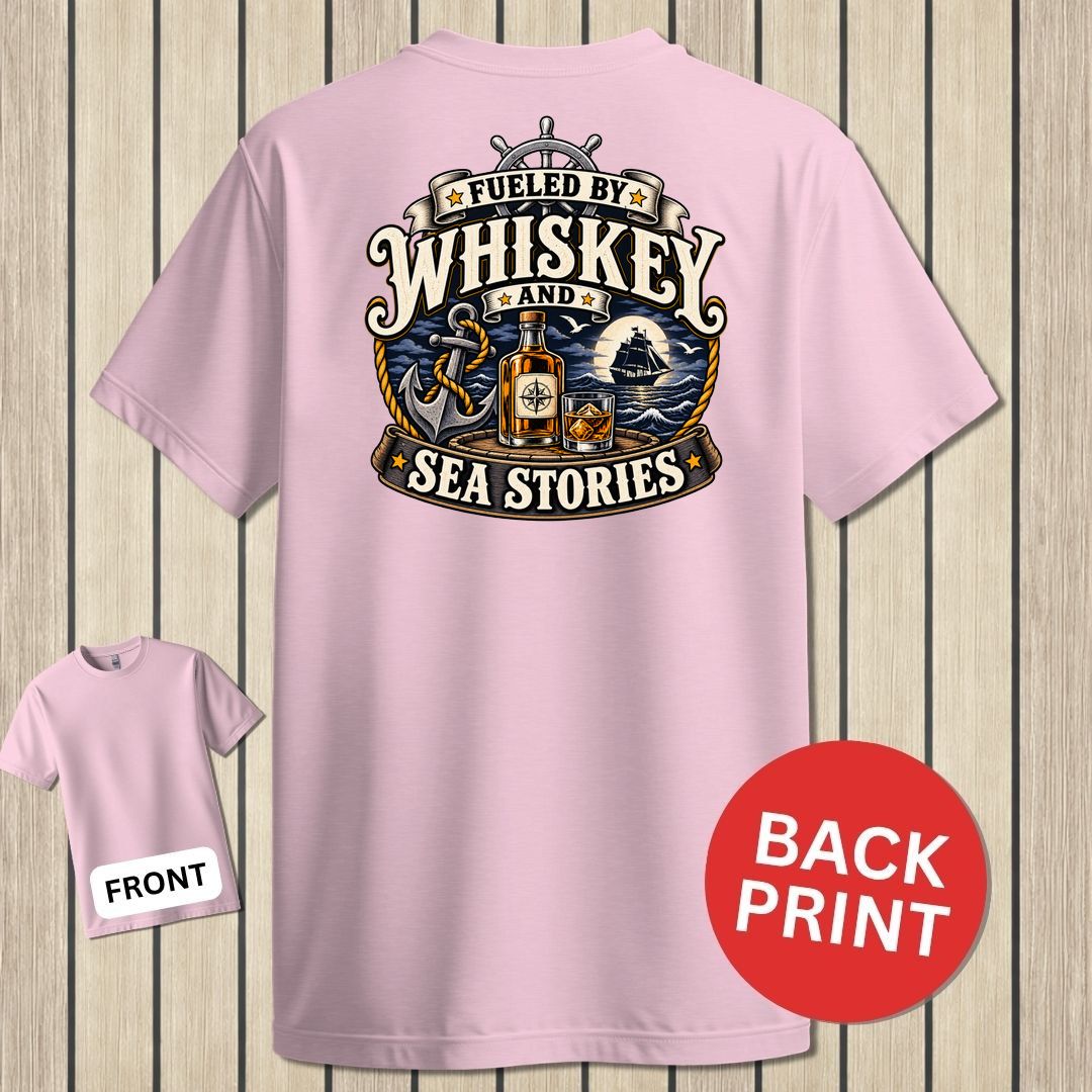 Fueled By Whiskey and Sea Stories - Pink