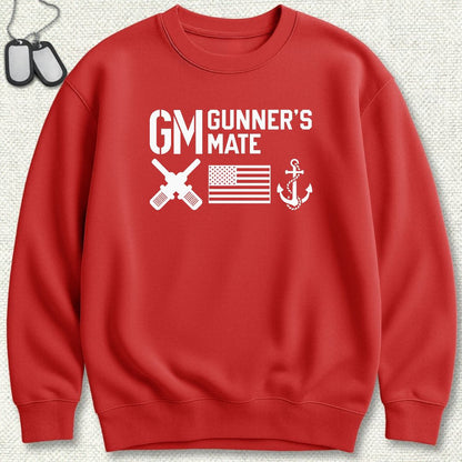 GM - Flag & Anchor Sweatshirt - Red
