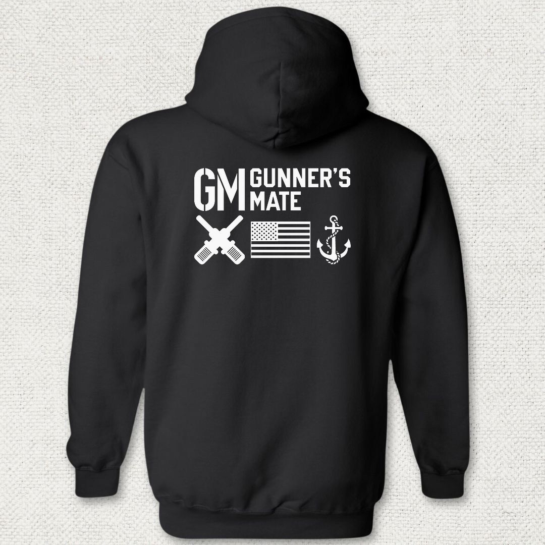 GM - Flag & Anchor Hoodie - Black
