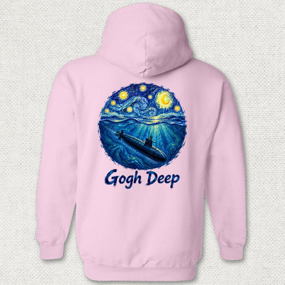 Gogh Deep Hoodie - Pink