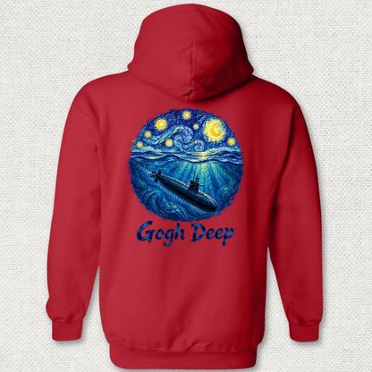 Gogh Deep Hoodie - Red