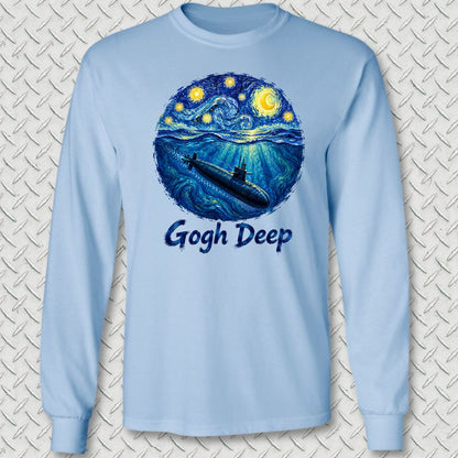 Gogh Deep Long Sleeve Tee - Light Blue