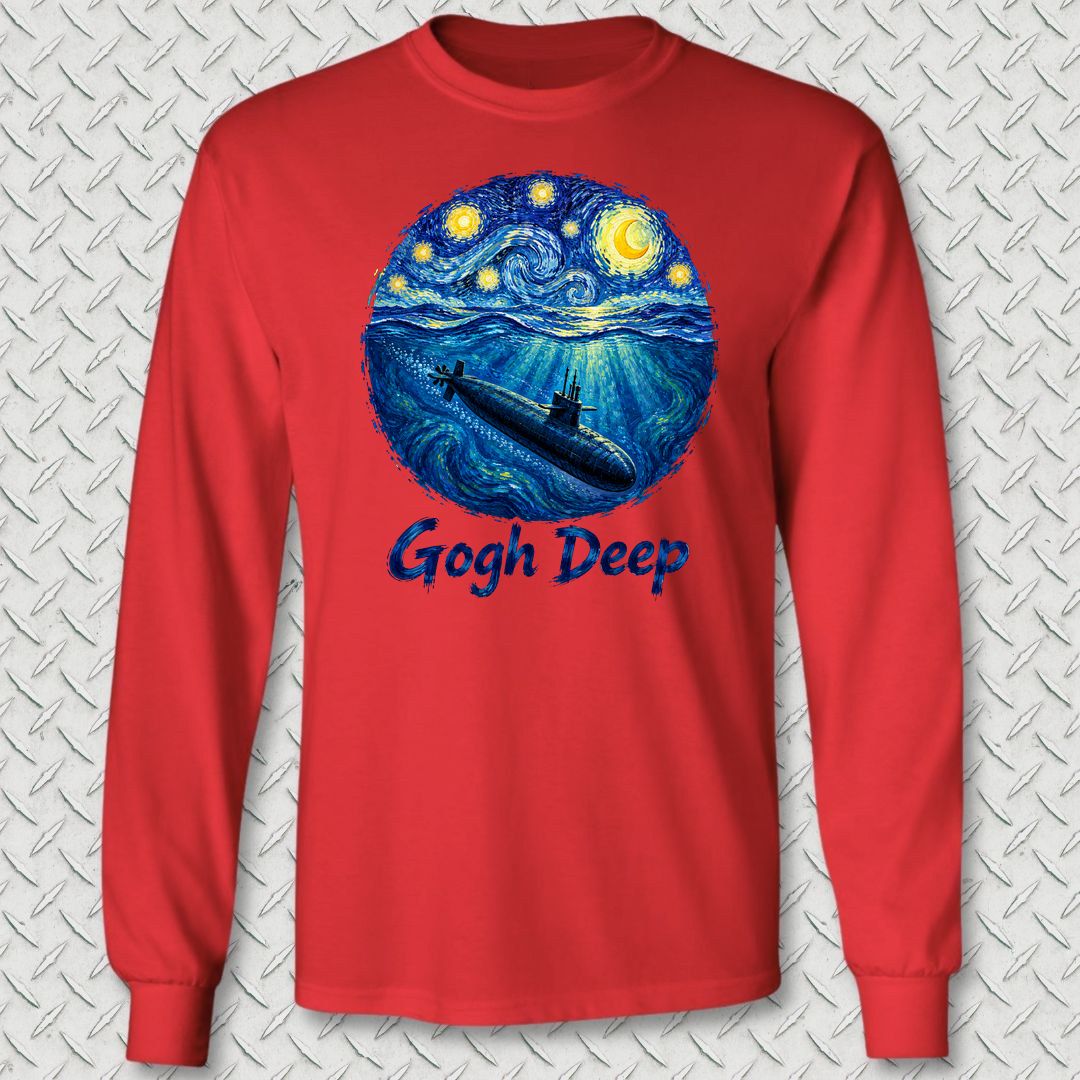 Gogh Deep Long Sleeve Tee - Red