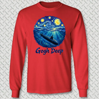 Gogh Deep Long Sleeve Tee - Red