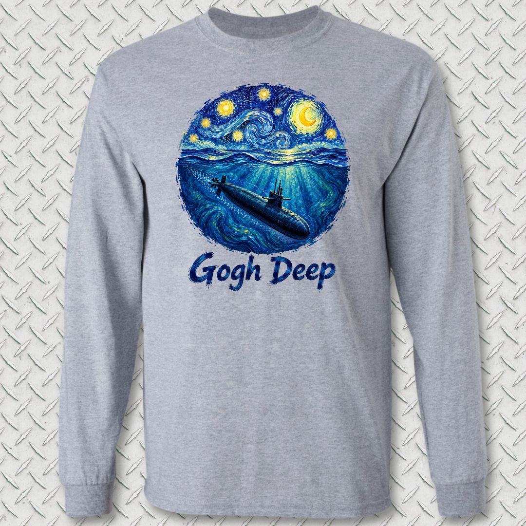 Gogh Deep Long Sleeve Tee - Sport Grey