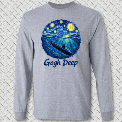 Gogh Deep Long Sleeve Tee - Sport Grey