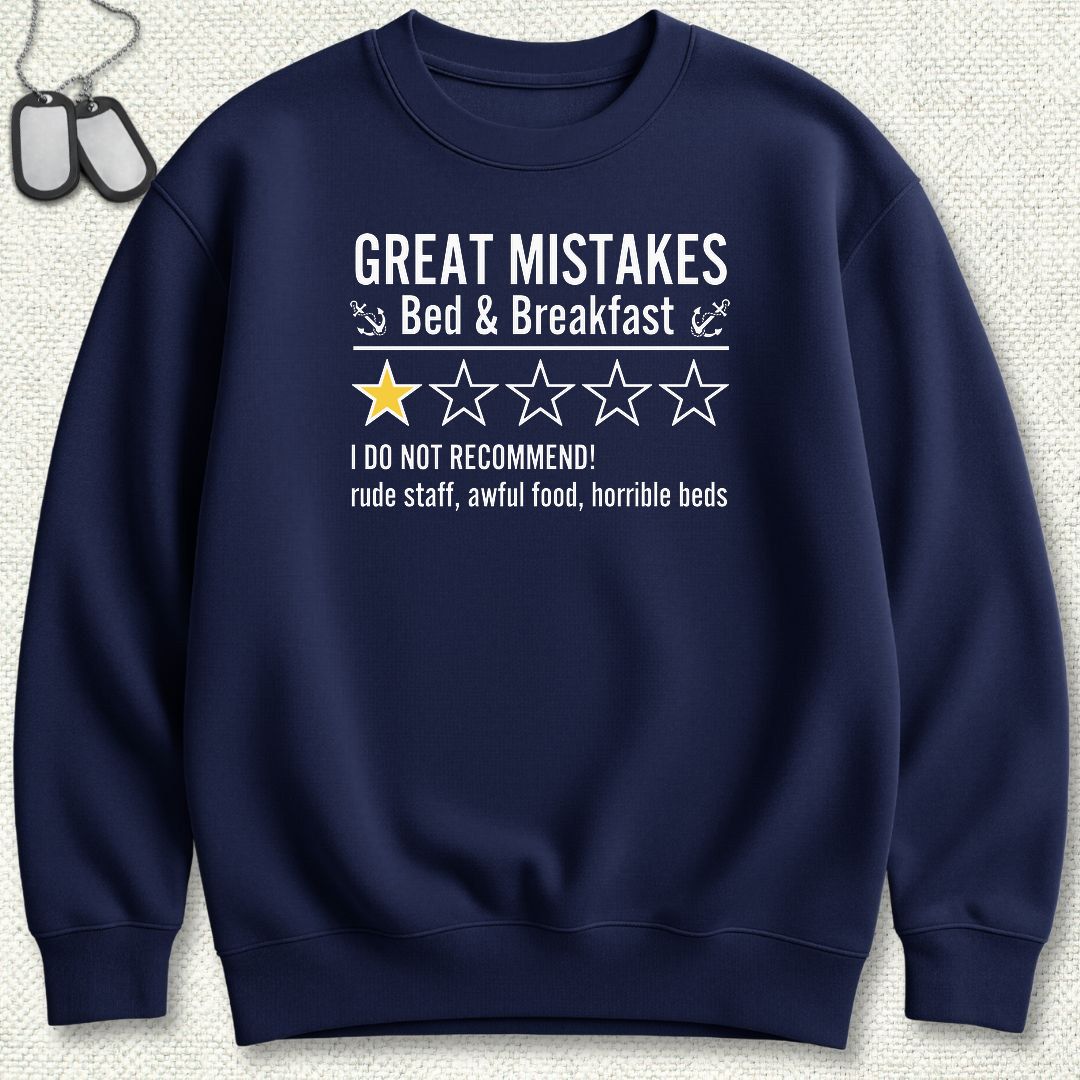 Great Mistakes Review Sweatshirt - Navy