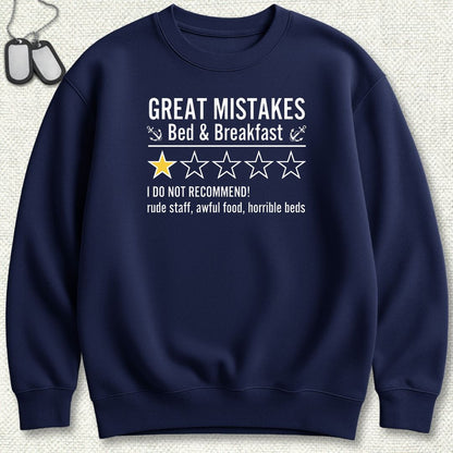 Great Mistakes Review Sweatshirt - Navy
