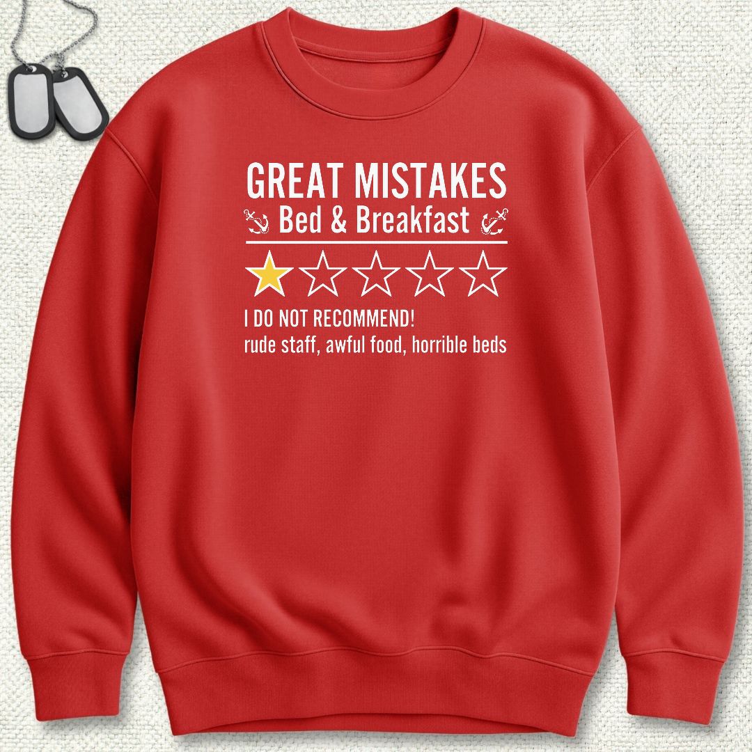 Great Mistakes Review Sweatshirt - Red