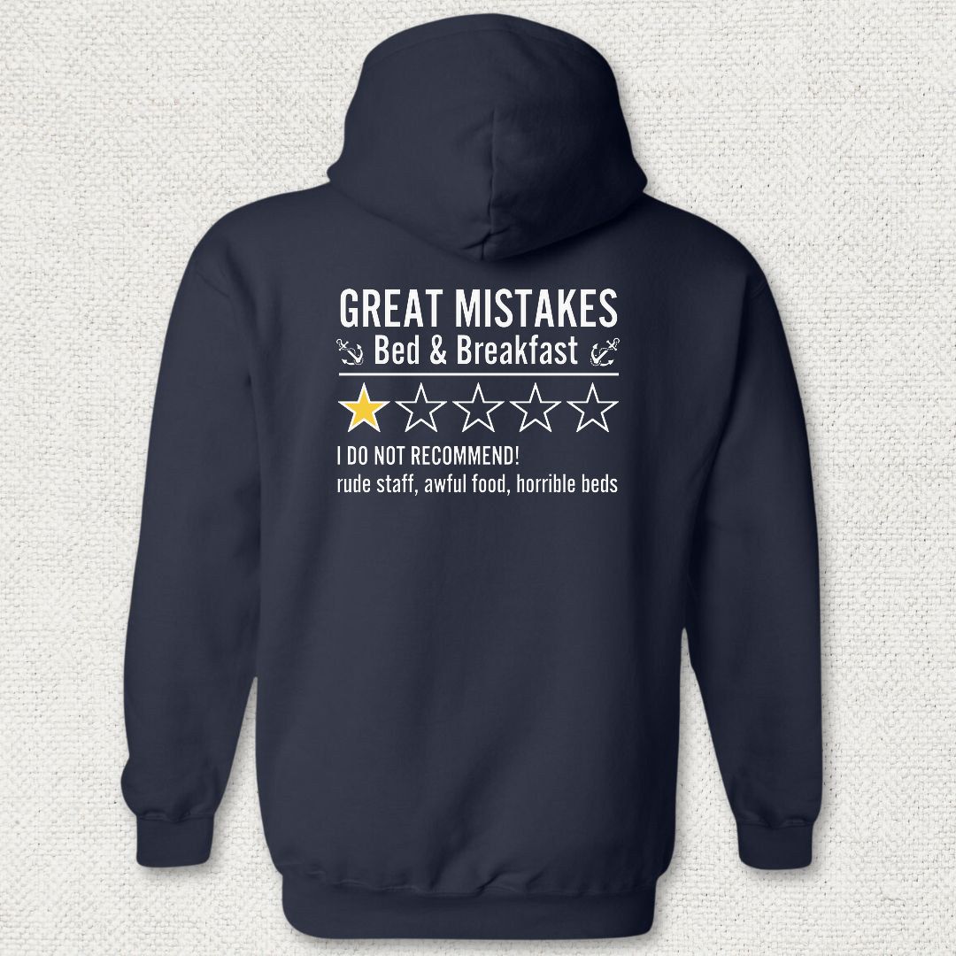 Great Mistakes Review Hoodie - Navy