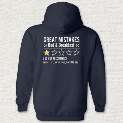 Great Mistakes Review Hoodie - Navy