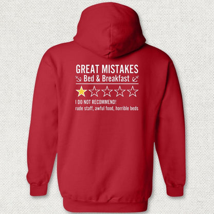 Great Mistakes Review Hoodie - Red