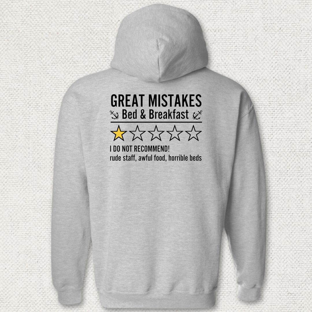 Great Mistakes Review Hoodie - Sport Grey