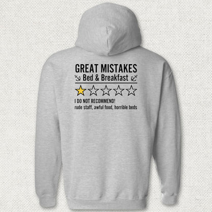 Great Mistakes Review Hoodie - Sport Grey