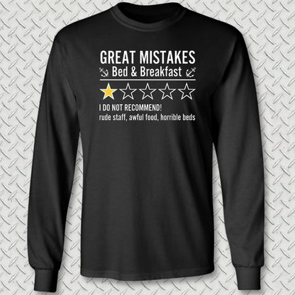 Great Mistakes Review Long Sleeve Tee - Black