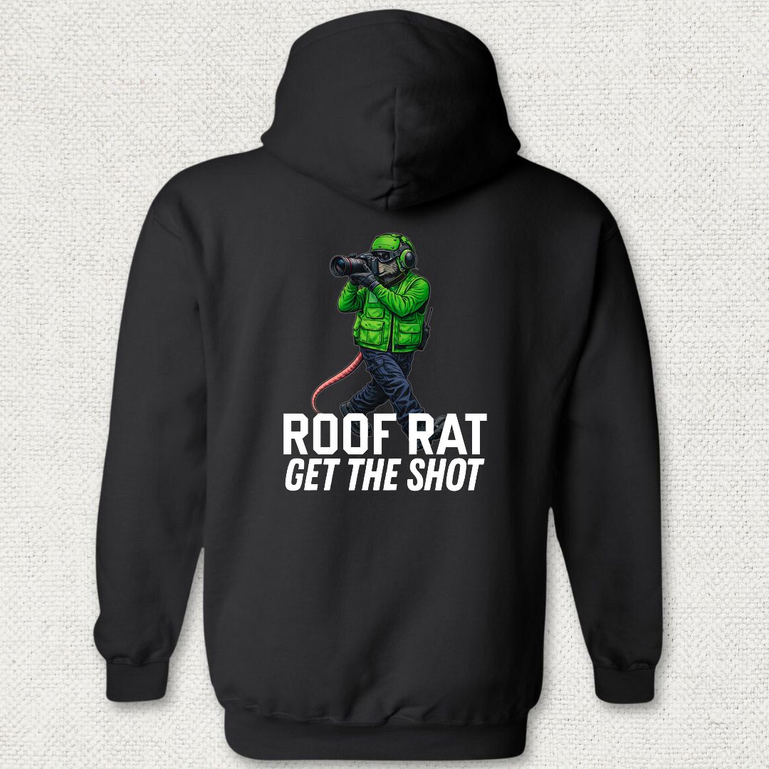 Green Roof Rat - Media Hoodie - Black