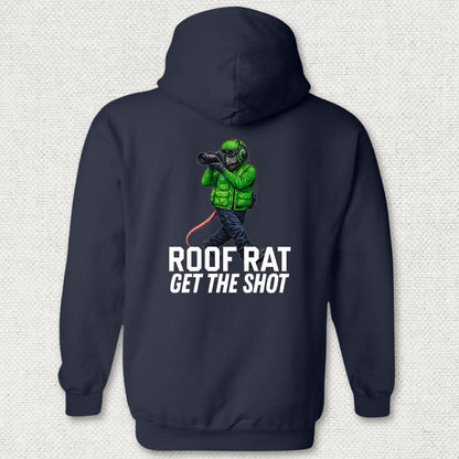 Green Roof Rat - Media Hoodie - Navy