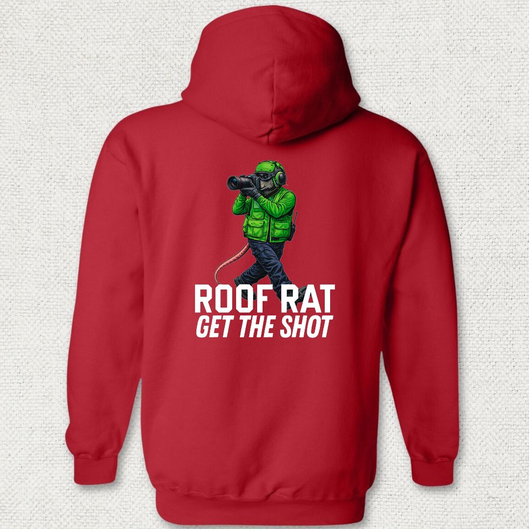 Green Roof Rat - Media Hoodie - Red