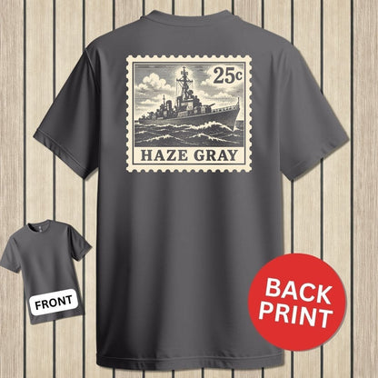 NavyHumor Classic Tee Charcoal / S Haze Gray Stamp