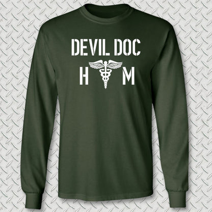 HM - Devil Doc Long Sleeve Tee - Forest Green