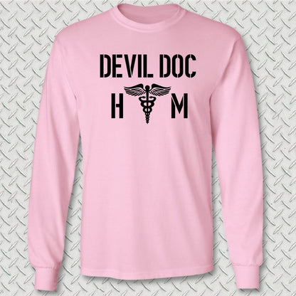 HM - Devil Doc Long Sleeve Tee - Pink