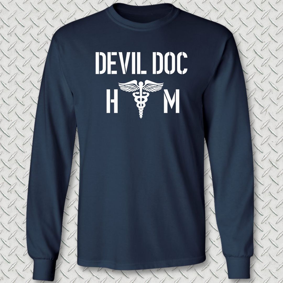 HM - Devil Doc Long Sleeve Tee - Navy