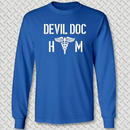 HM - Devil Doc Long Sleeve Tee - Royal Blue