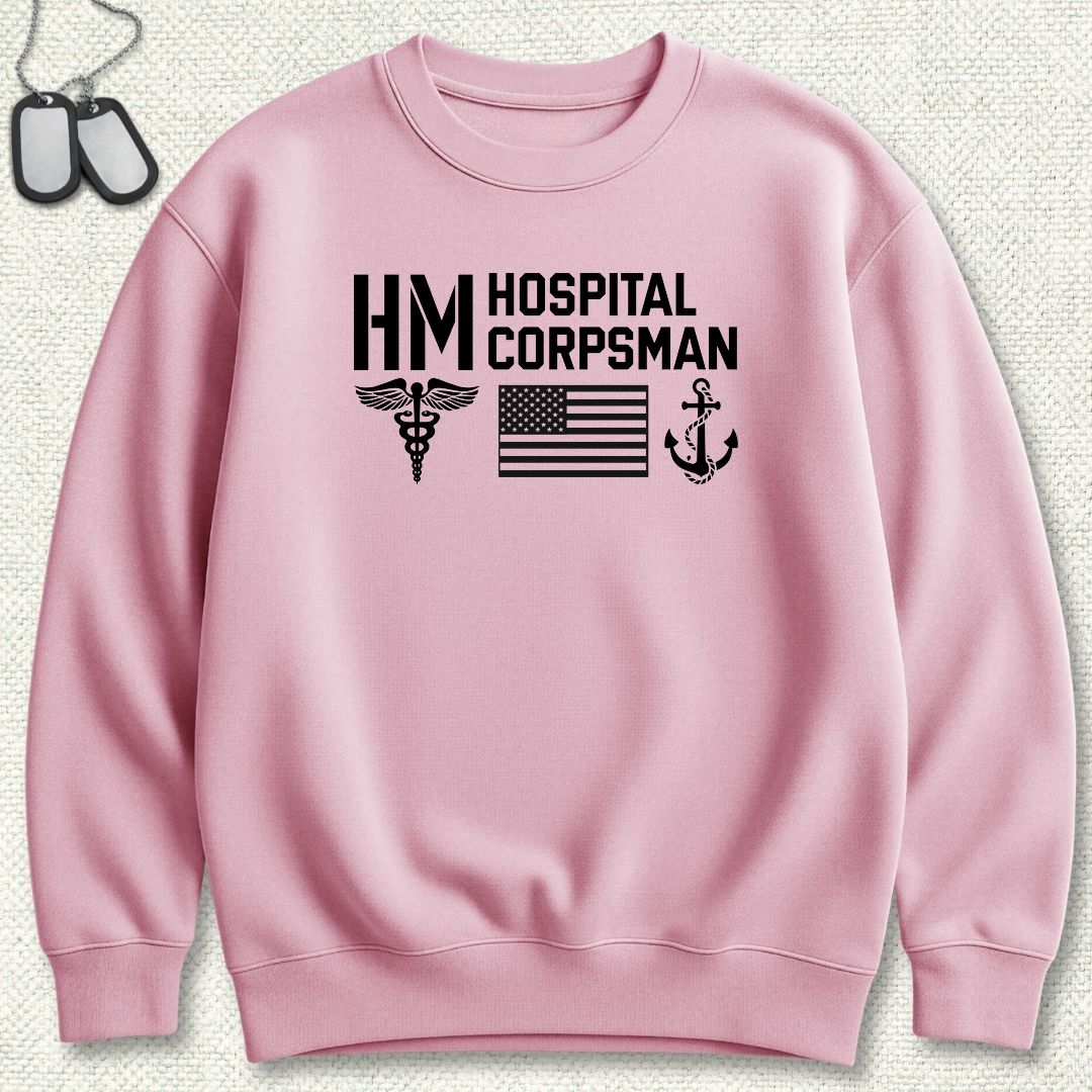 HM - Flag & Anchor Sweatshirt - Pink