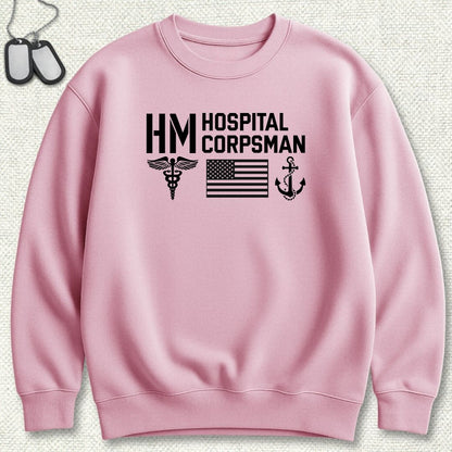 HM - Flag & Anchor Sweatshirt - Pink