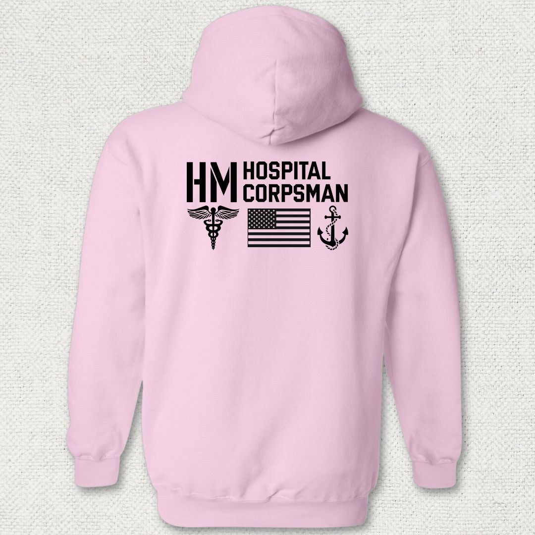 HM - Flag & Anchor Hoodie - Pink