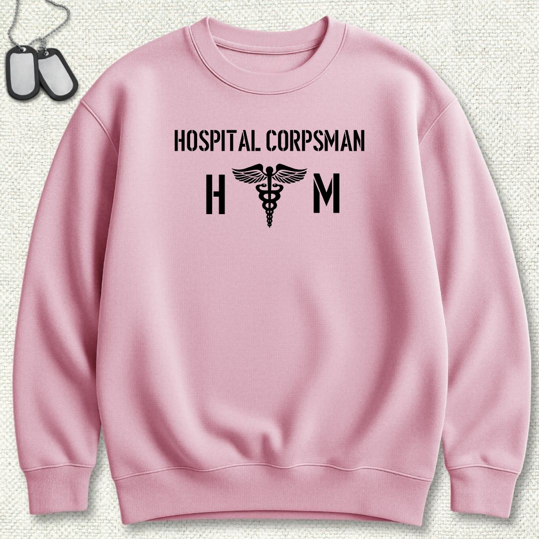 HM - Hospital Corpsman Sweatshirt - Pink