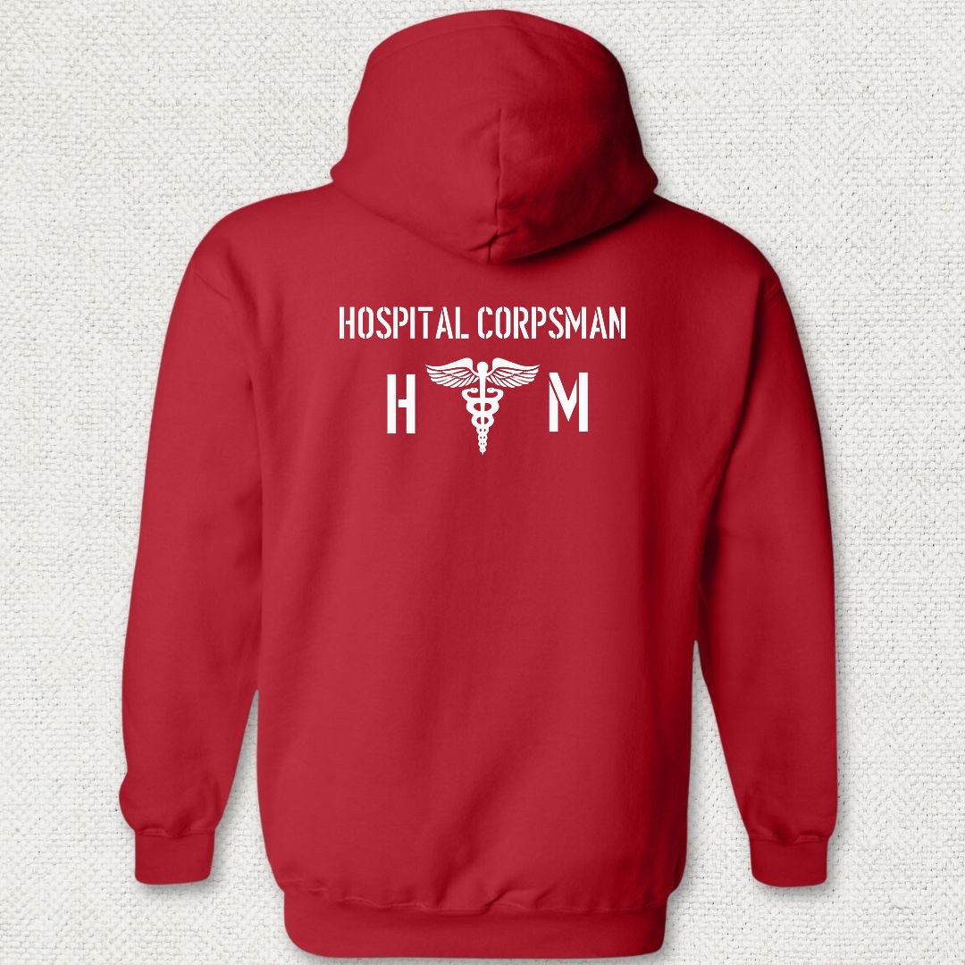 HM - Hospital Corpsman Hoodie - Red