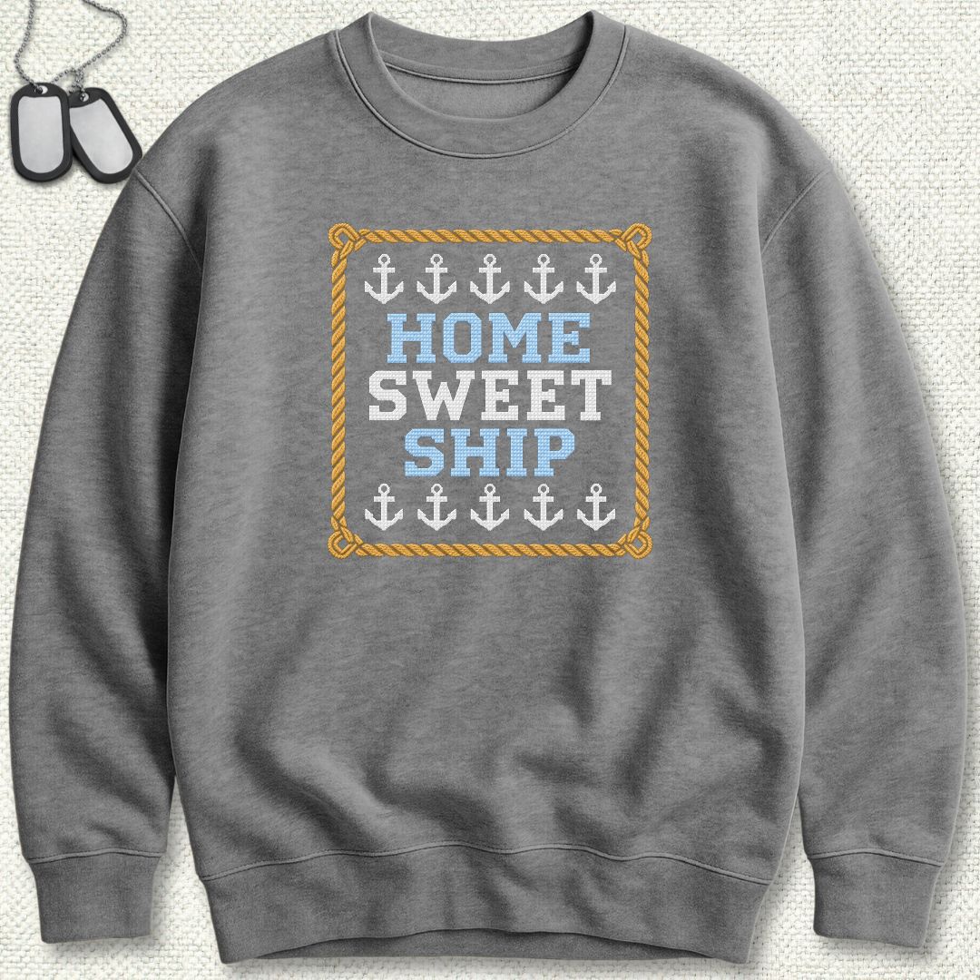 Home Sweet Ship Sweatshirt - Graphite Heather