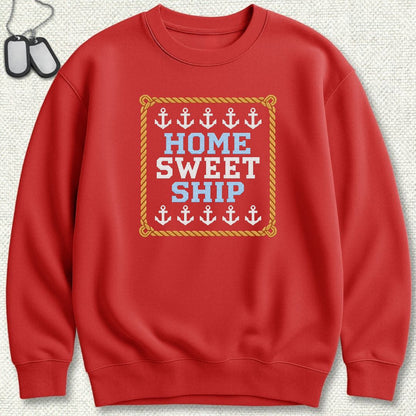 Home Sweet Ship Sweatshirt - Red