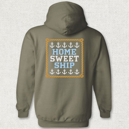 Home Sweet Ship Hoodie - Military Green