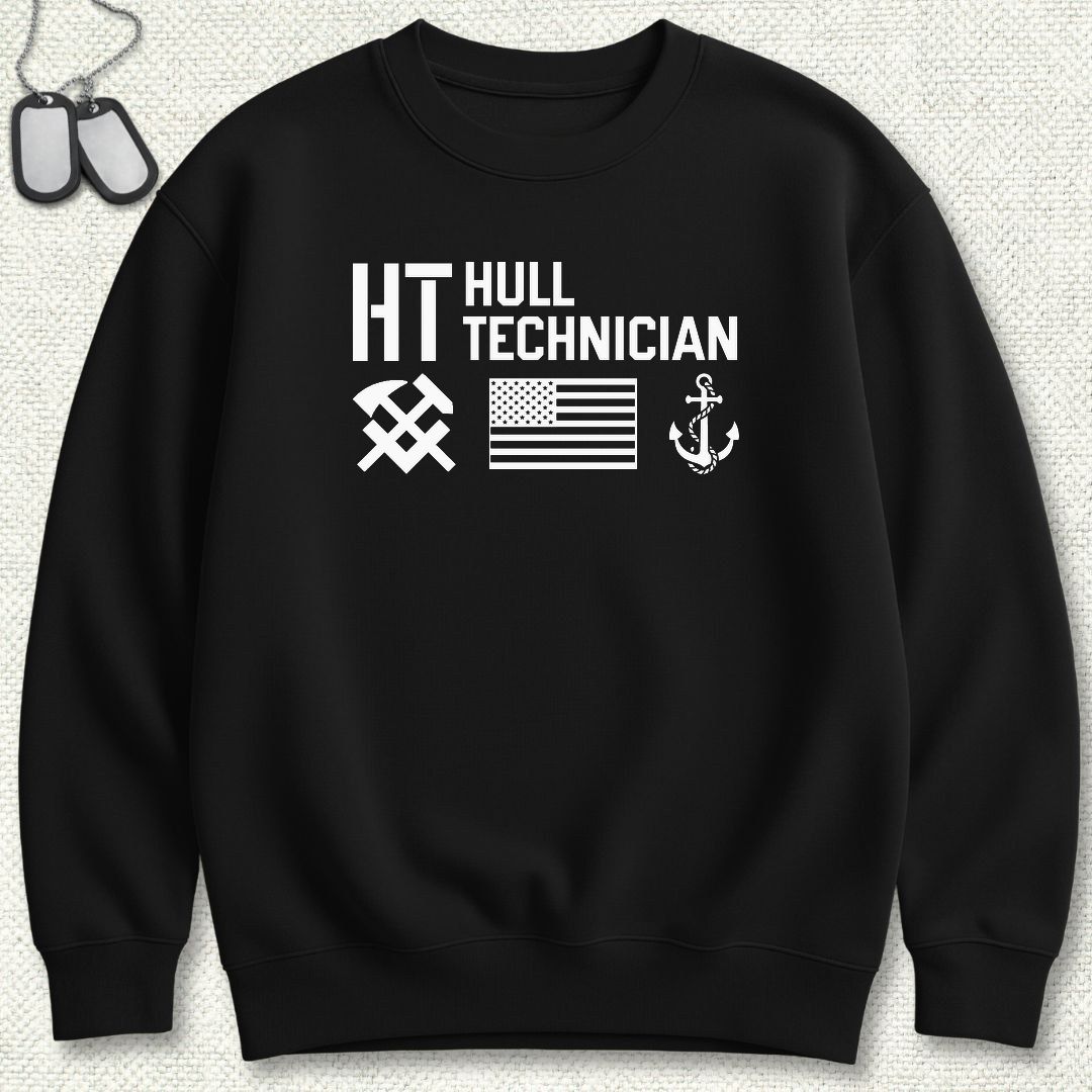 HT - Flag & Anchor Sweatshirt - Black