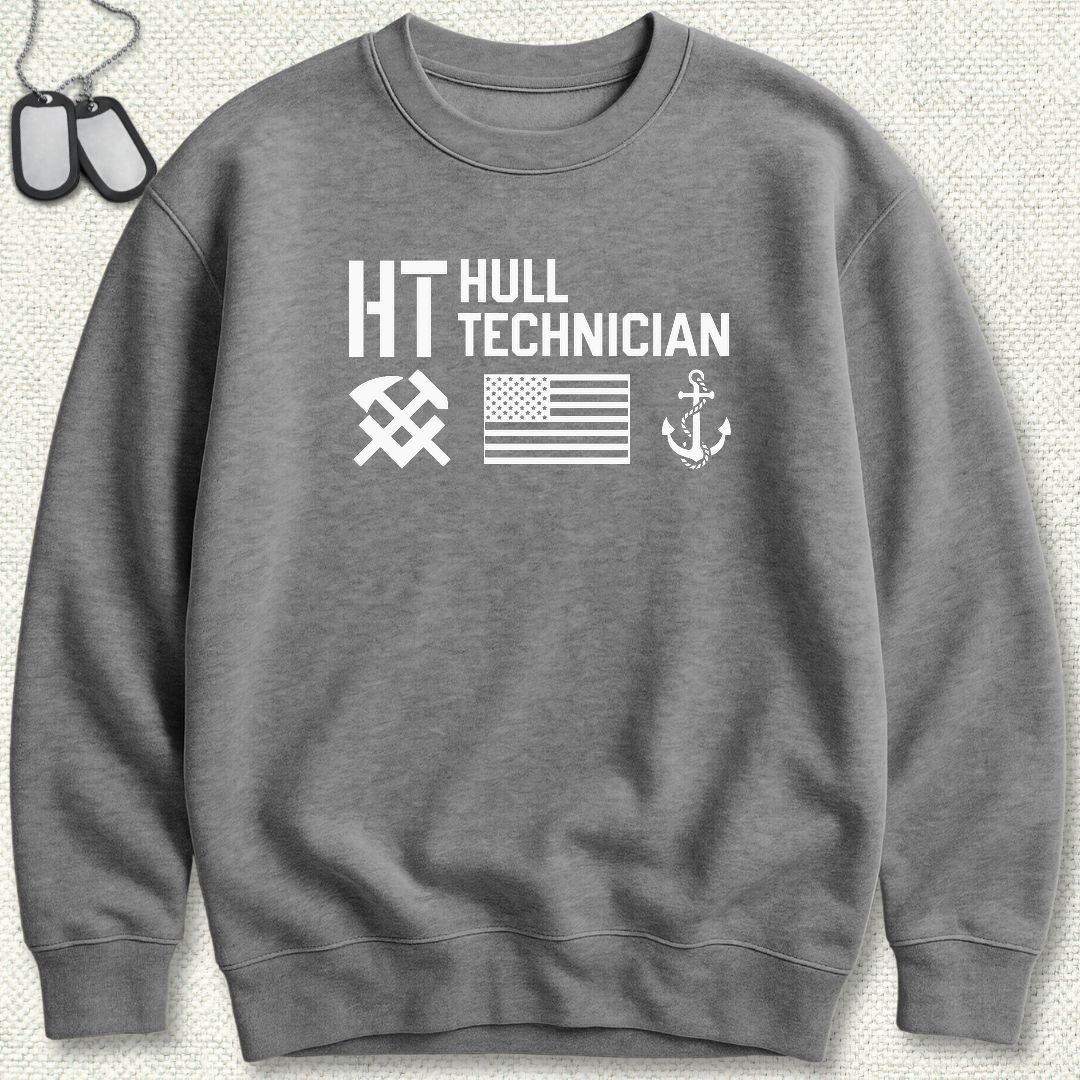 HT - Flag & Anchor Sweatshirt - Graphite Heather