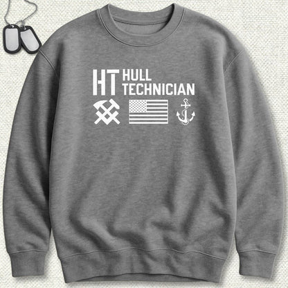 HT - Flag & Anchor Sweatshirt - Graphite Heather