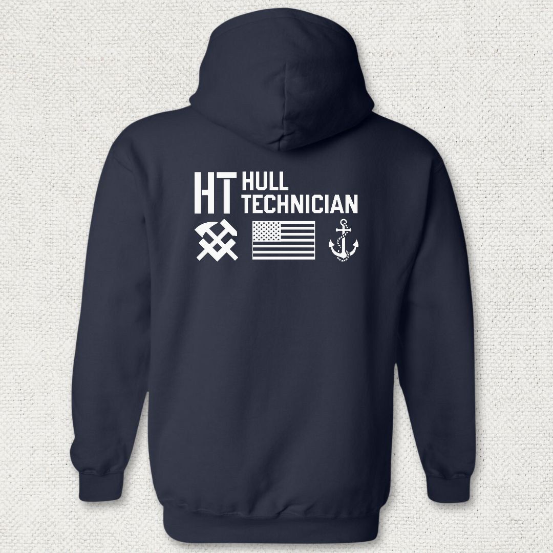 HT - Flag & Anchor Hoodie - Navy