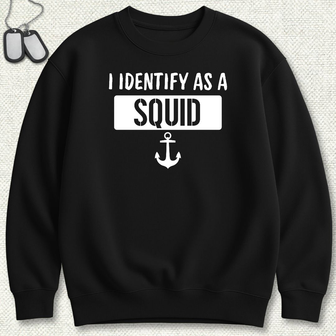 I Identify as a Squid Sweatshirt - Black