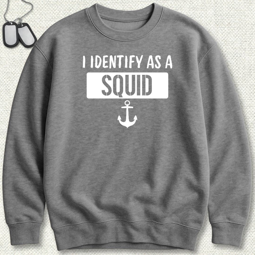I Identify as a Squid Sweatshirt - Graphite Heather