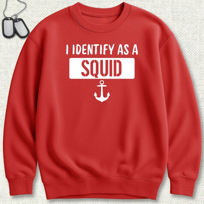I Identify as a Squid Sweatshirt - Red