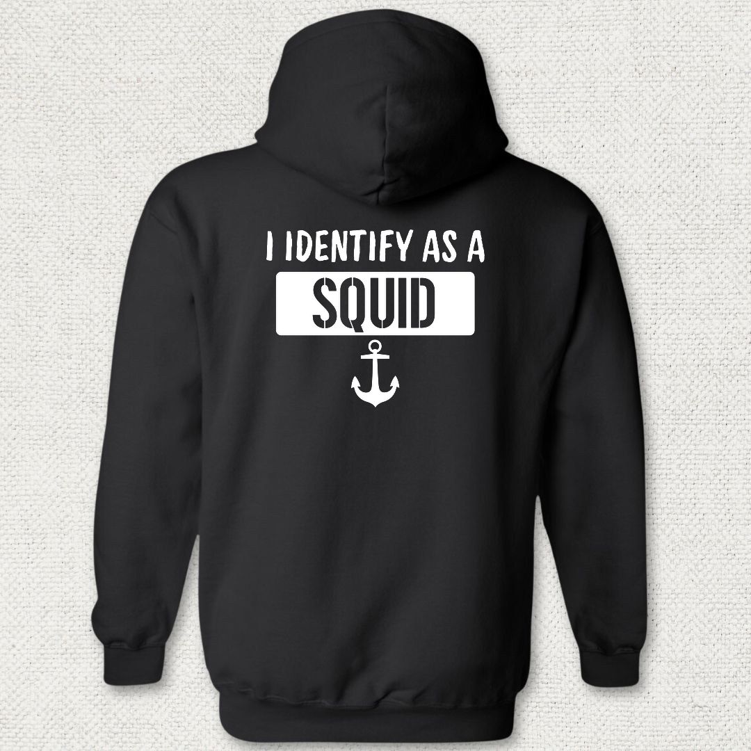 I Identify as a Squid Hoodie - Black
