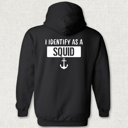 I Identify as a Squid Hoodie - Black