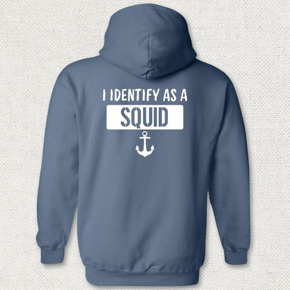 I Identify as a Squid Hoodie - Heather Navy